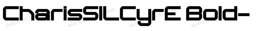 CharisSILCyrE Bold字体转换